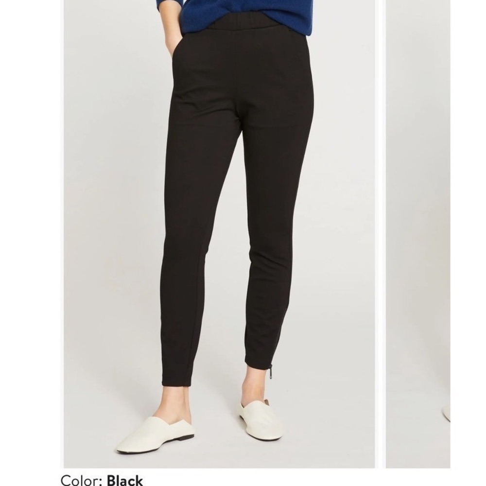 Universal Standard Moro Pull-On Pants Womens 2XL Black Tapered Elastic Waist NEW